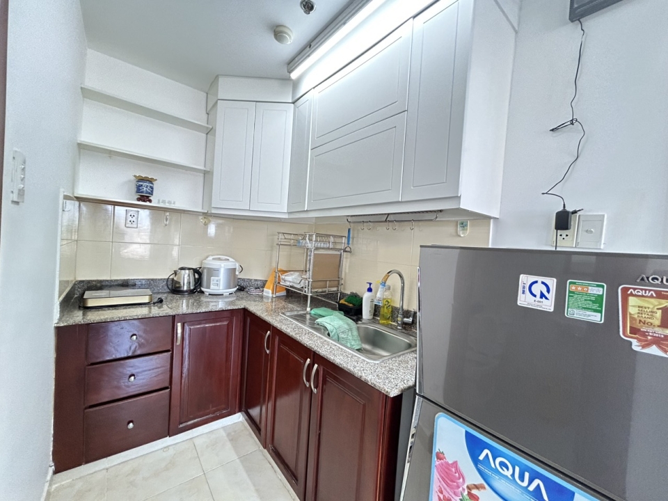 Bán căn hộ góc 1PN, full NT, tầng cao view hồ chung cư OSC Land Vũng Tàu, giá 1 tỷ 450. 